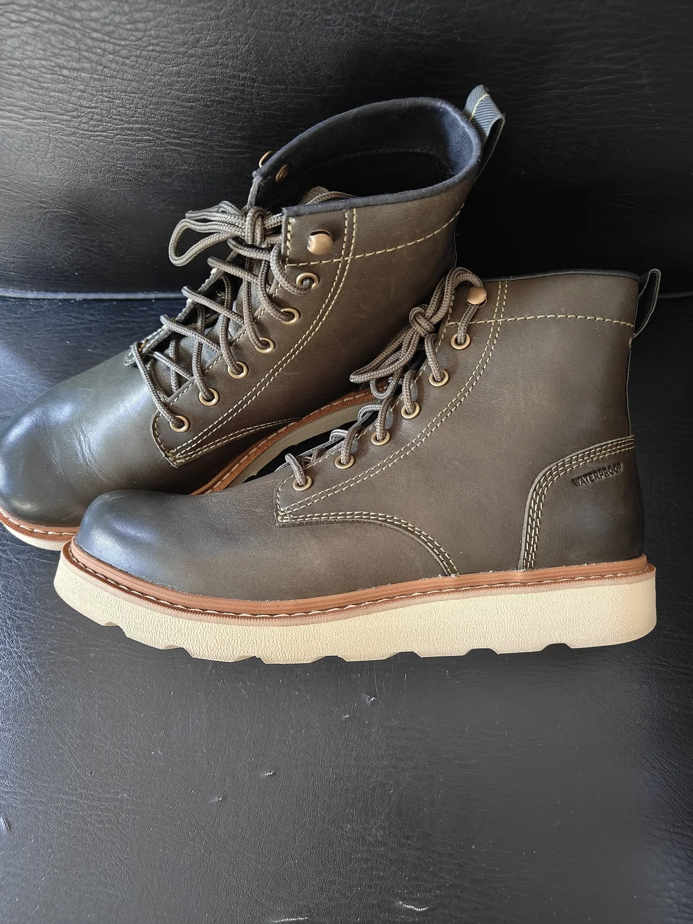 Sorel Men's Slabtown 62' Six Waterproof Dark Olive Boots